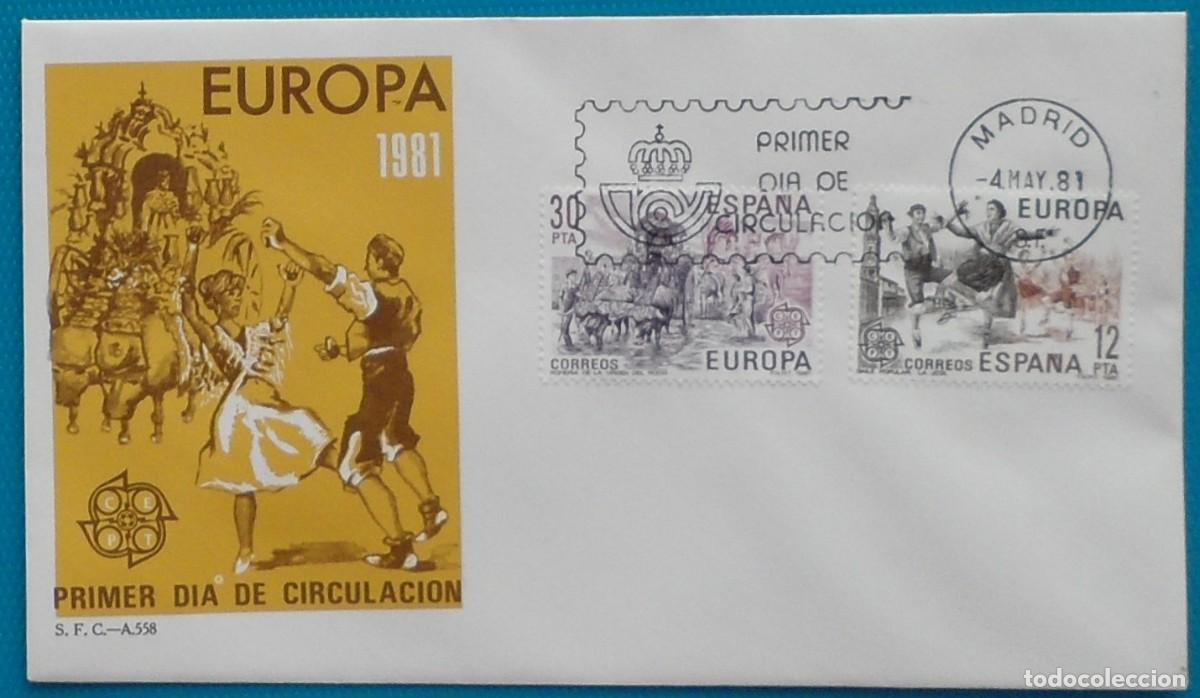Sellos: 1981-ESPA&Ntilde;A-SPD-VER FOTO-N&ordm;2615/6-EUROPA
