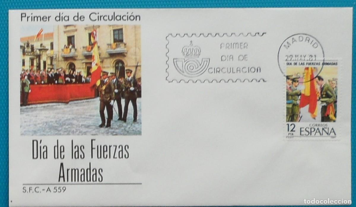 Sellos: 1981-ESPA&Ntilde;A-SPD-VER FOTO-N&ordm;2617-DIA DE LAS FUERZAS ARMADAS
