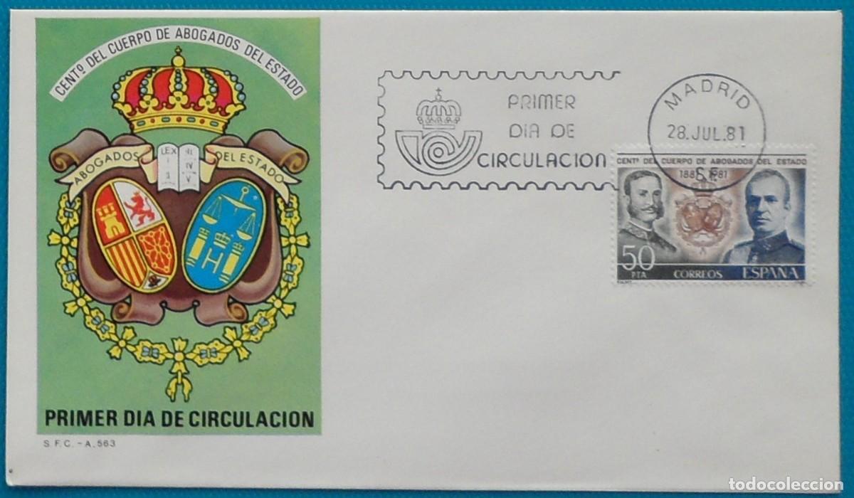 Sellos: 1981-ESPA&Ntilde;A-SPD-VER FOTO-N&ordm;2624-CENTENARIO DEL CUERPO DE ABOGADOS DEL ESTADO