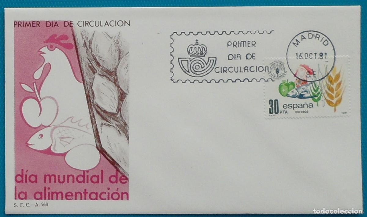 Sellos: 1981-ESPA&Ntilde;A-SPD-VER FOTO-N&ordm;2629-DIA MUNDIAL DE LA ALIMENTACION