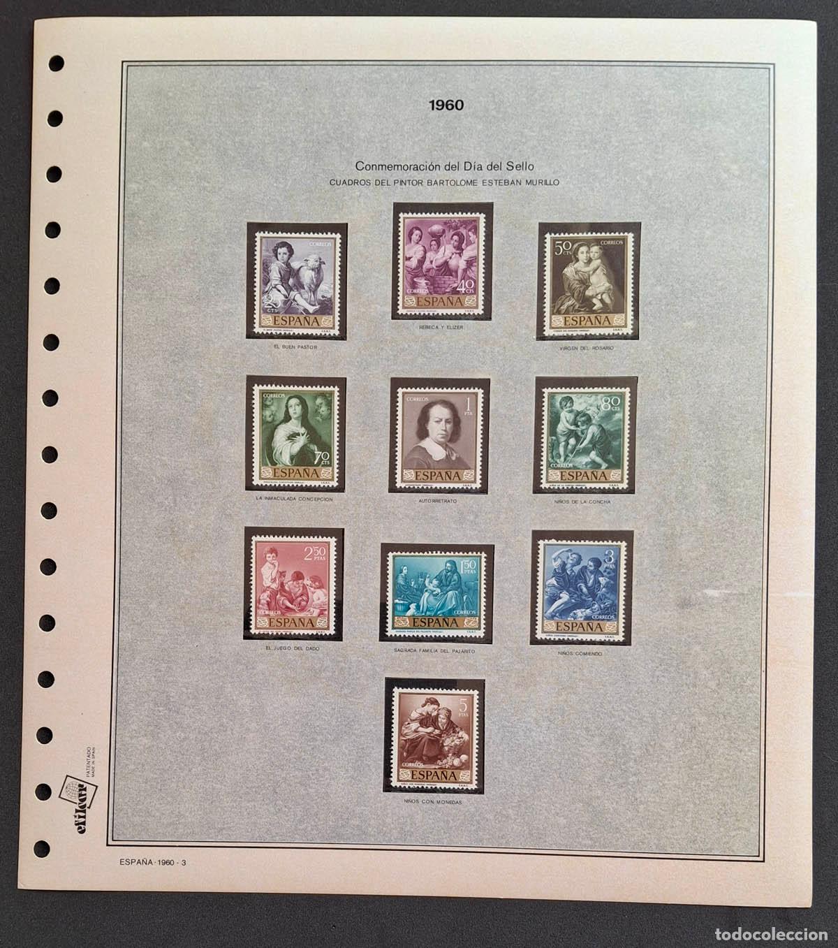 Sellos: 1960, hoja Efilcar con sellos nuevos MNH **