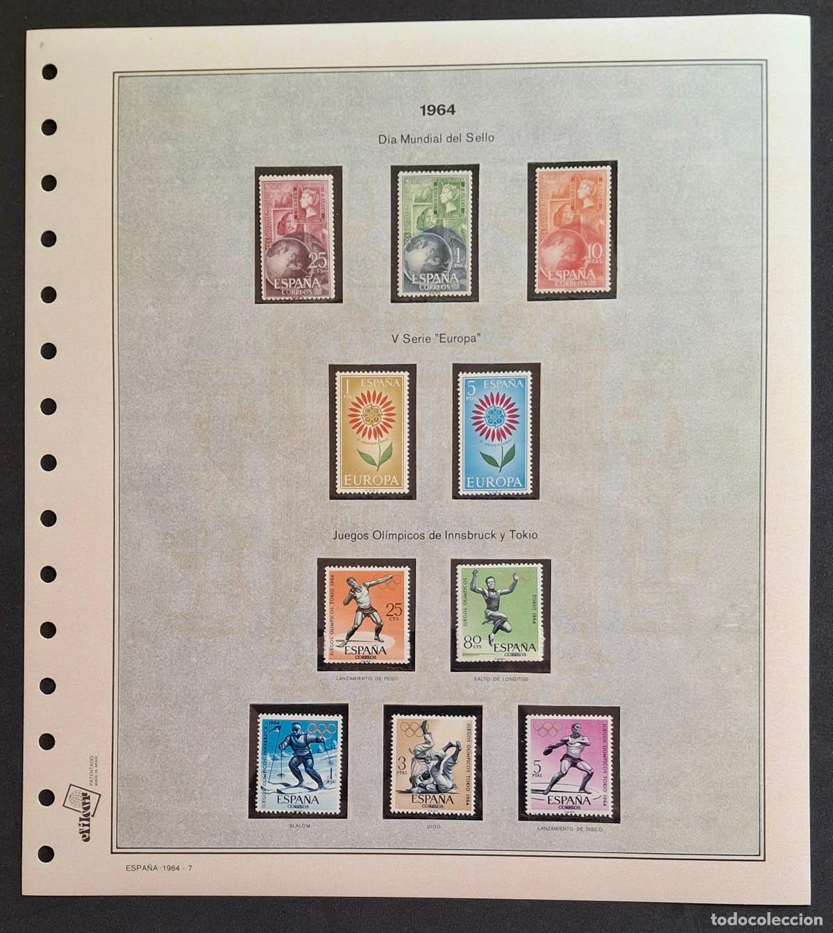 Sellos: 1964, hoja Efilcar con sellos nuevos MNH **