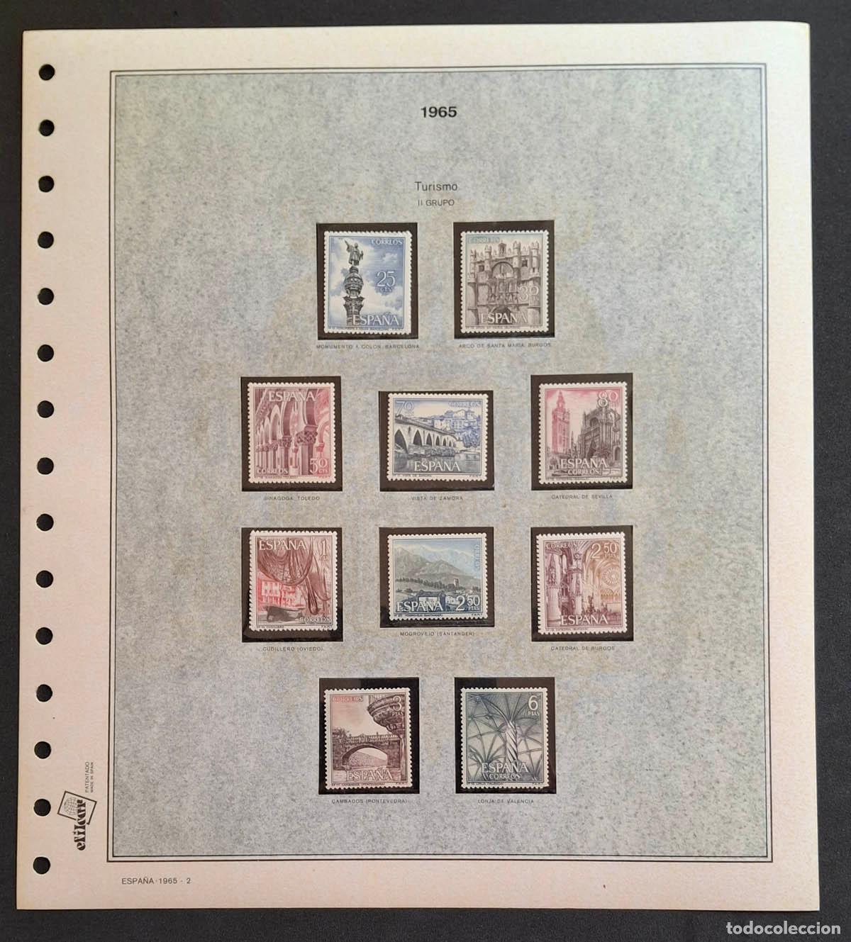 Sellos: 1965, hoja Efilcar con sellos nuevos MNH **