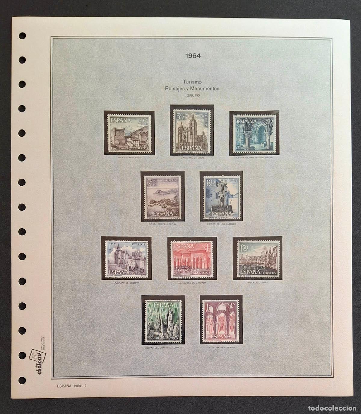 Sellos: 1964, hoja Efilcar con sellos nuevos MNH **