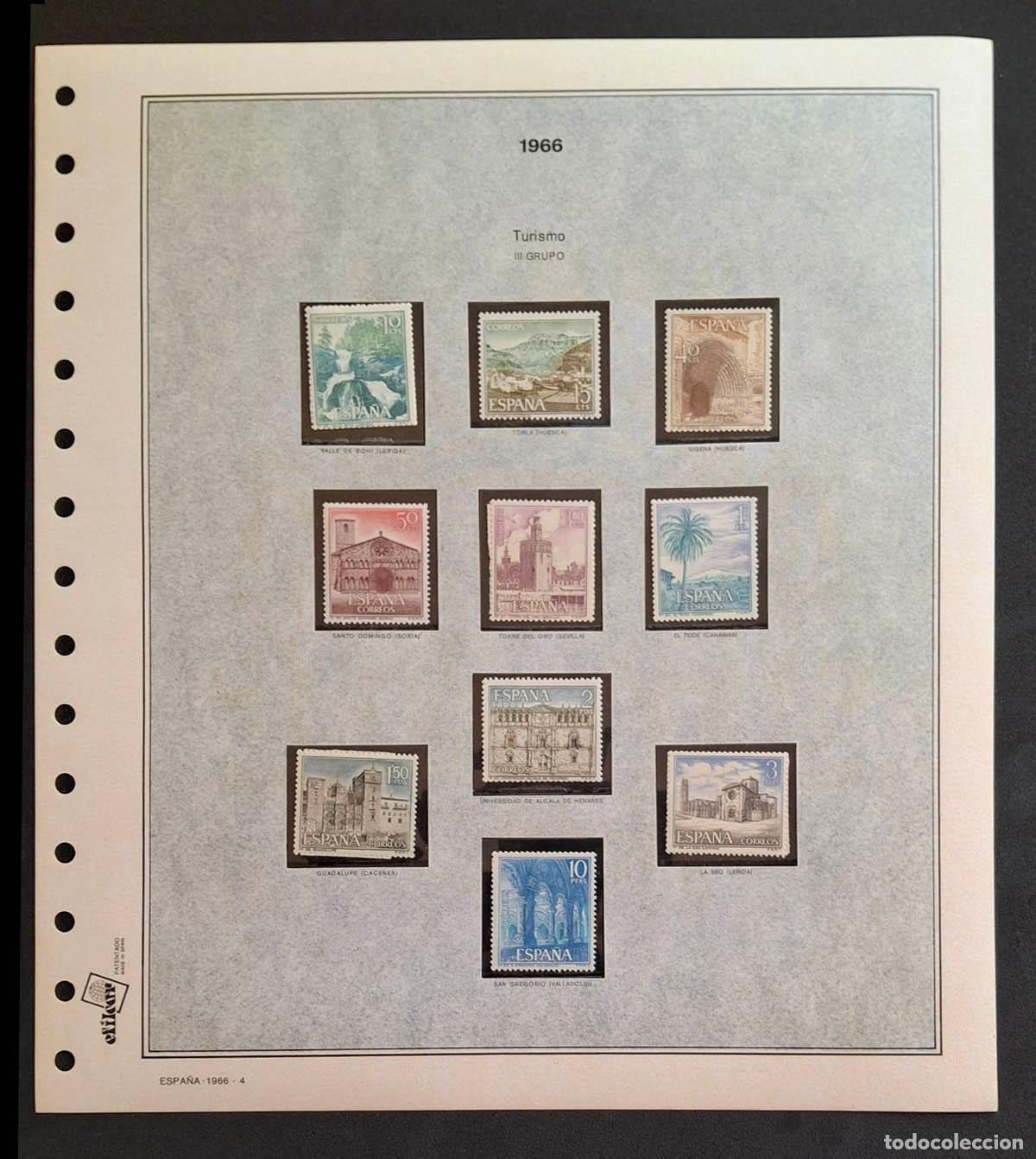 Sellos: 1966, hoja Efilcar con sellos nuevos MNH **