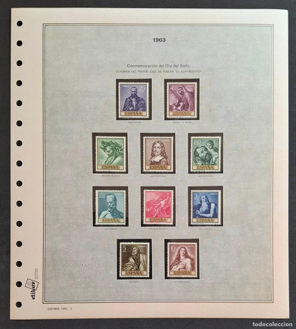 Sellos: 1963, hoja Efilcar con sellos nuevos MNH **