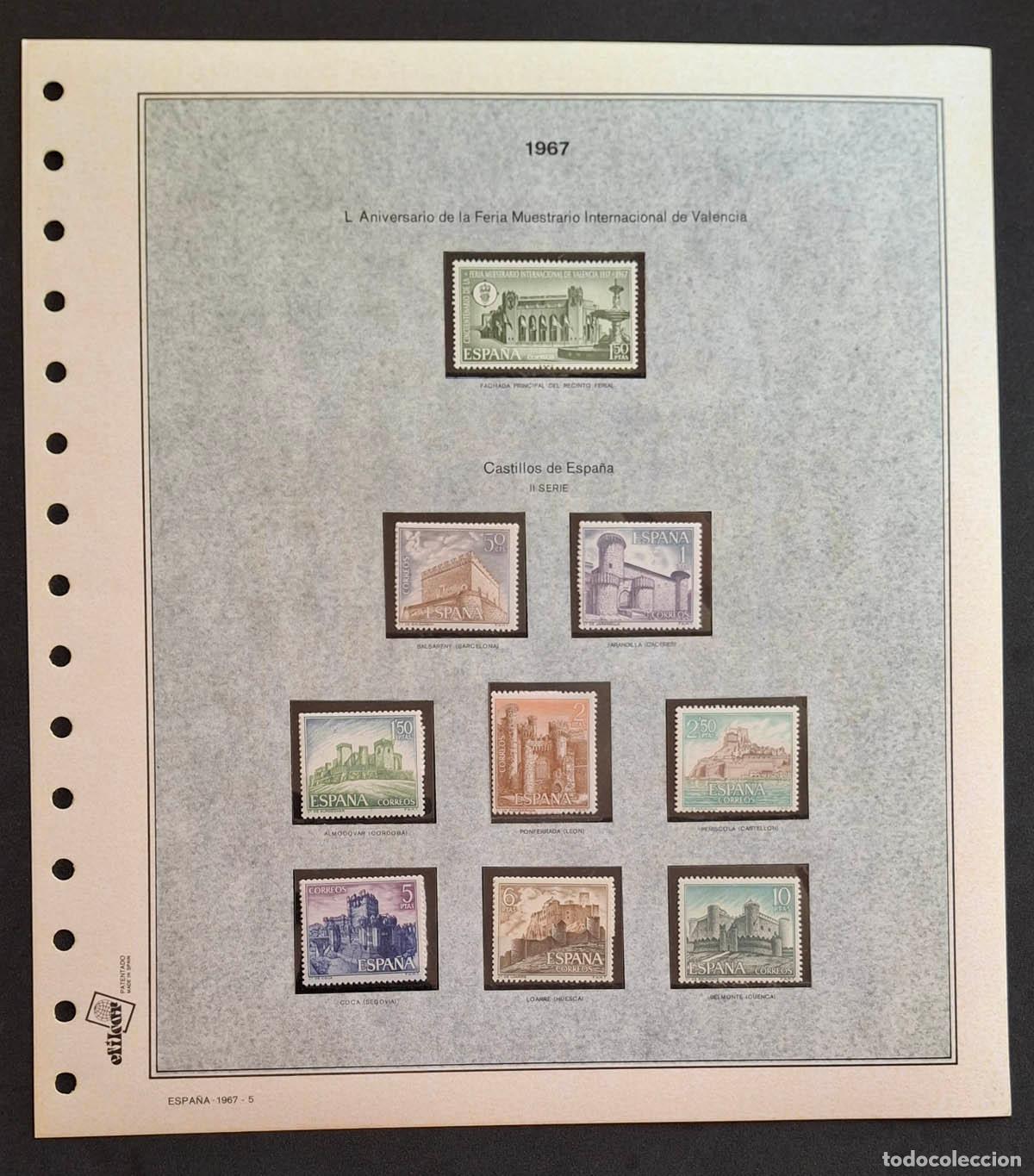 Sellos: 1967, hoja Efilcar con sellos nuevos MNH **