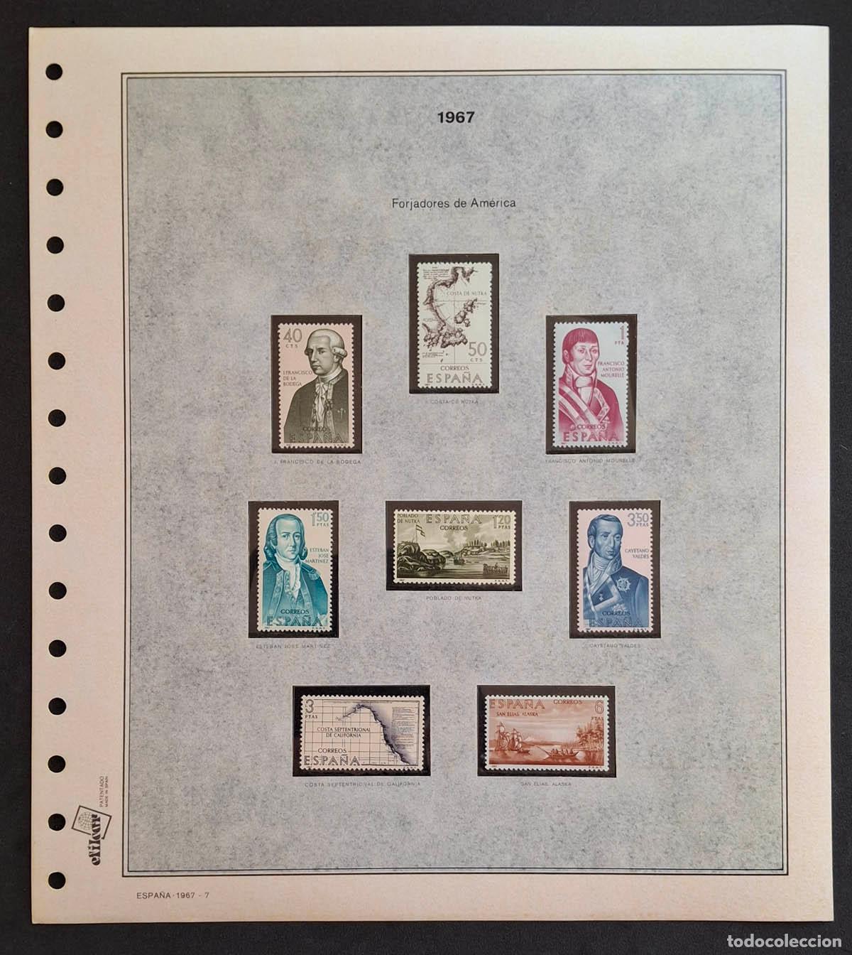 Sellos: 1967, hoja Efilcar con sellos nuevos MNH **