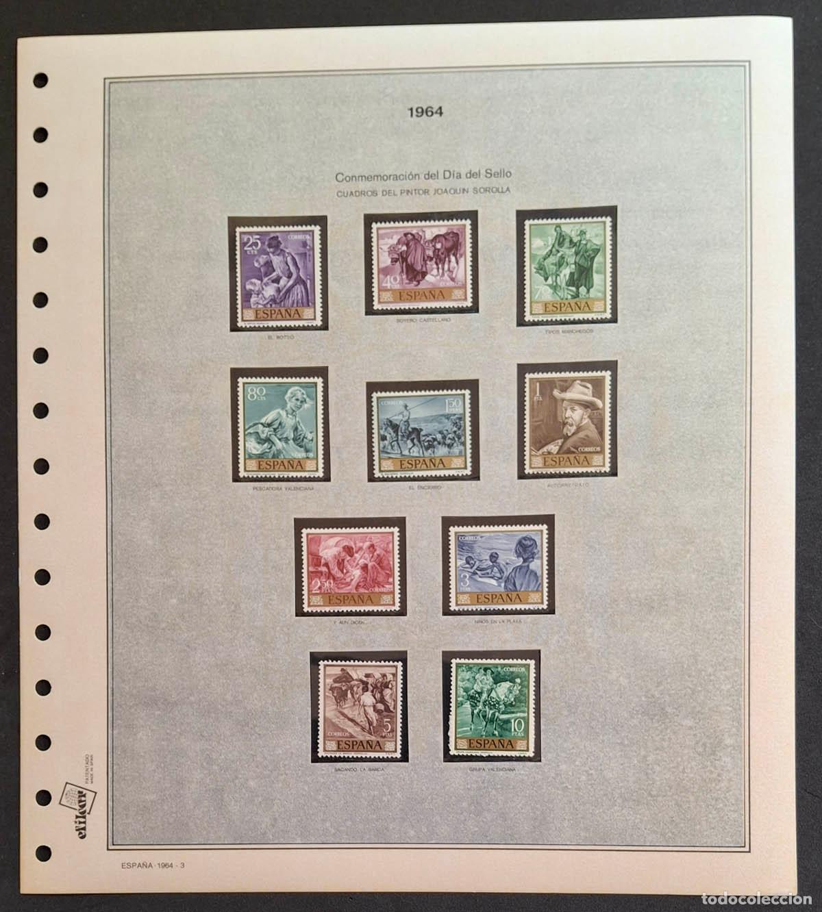 Sellos: 1964, hoja Efilcar con sellos nuevos MNH **
