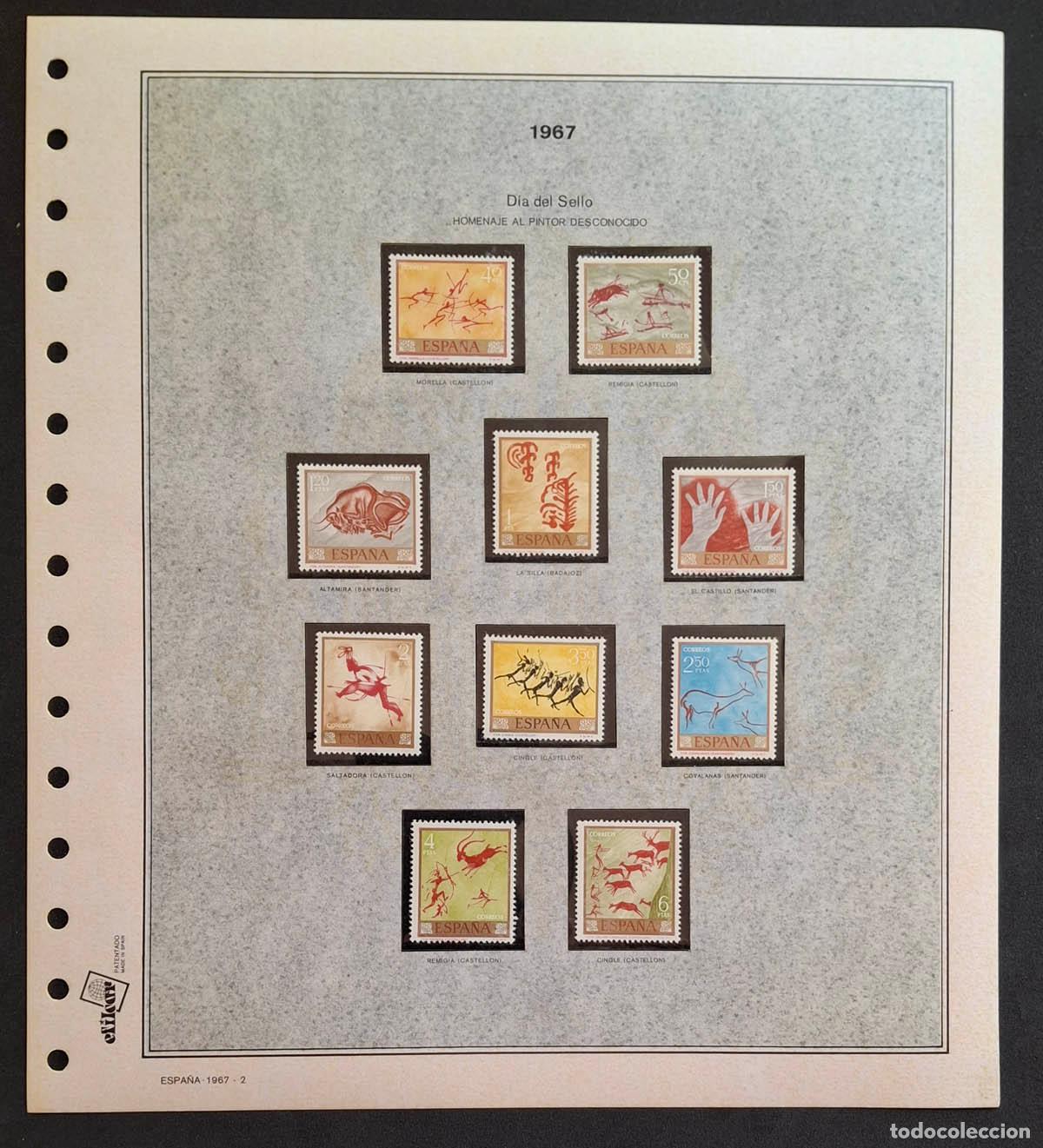 Sellos: 1967, hoja Efilcar con sellos nuevos MNH **