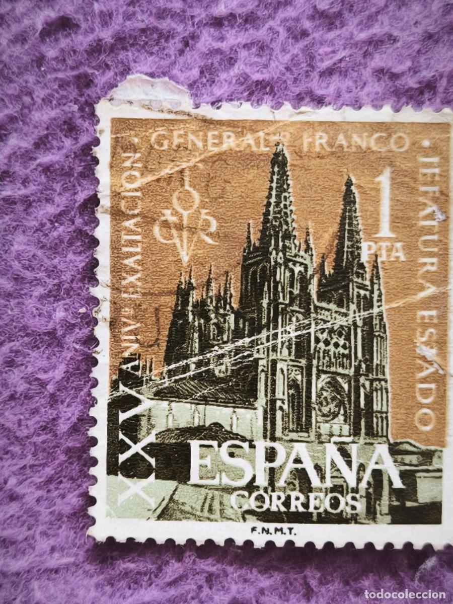 Sellos: Sello Espa&ntilde;a 1 Pta Catedral De Burgos Edifil 1503 A&ntilde;o 1962 Filatelia