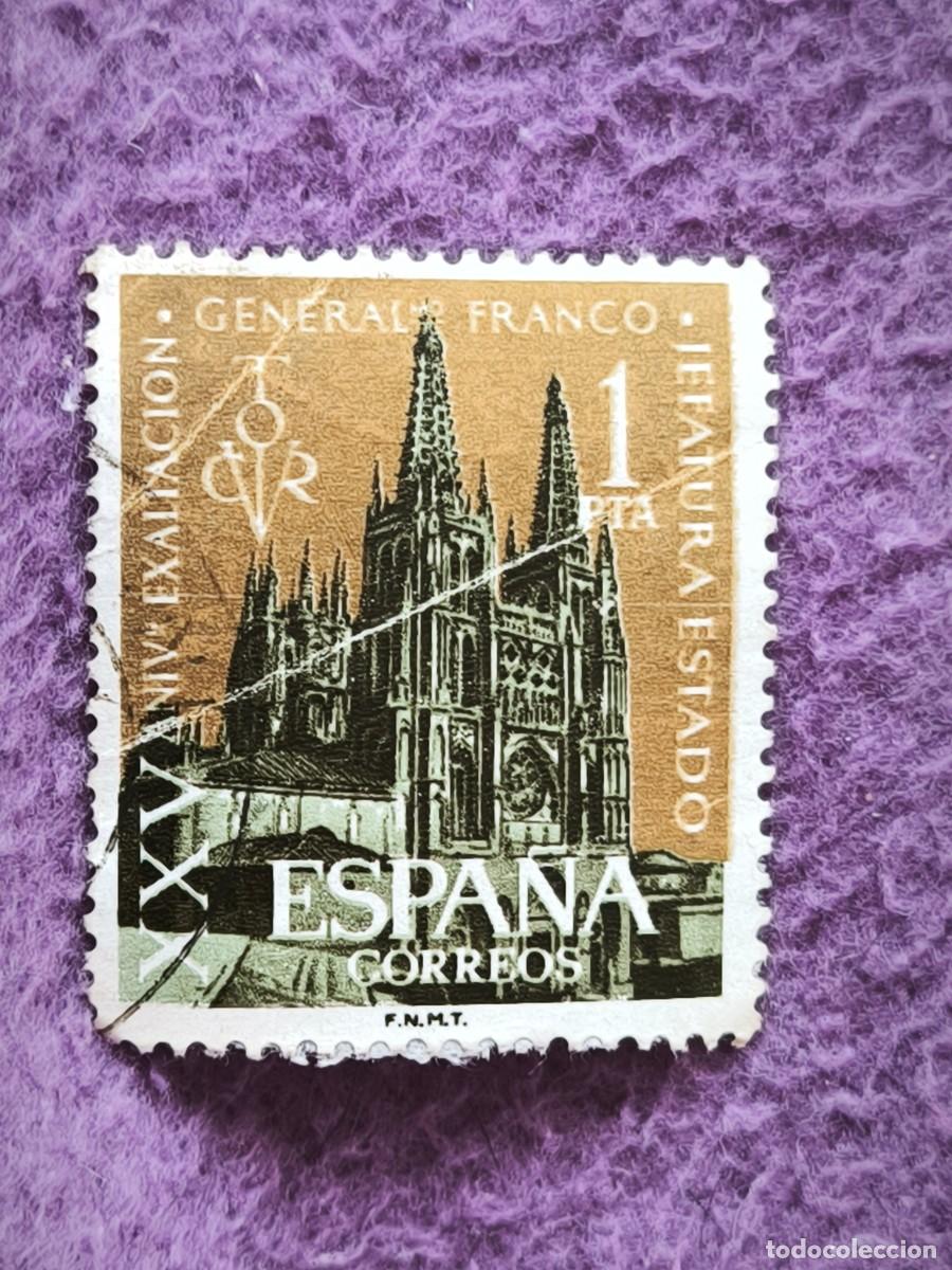 Sellos: Sello Espa&ntilde;a 1 Pta Catedral De Burgos Edifil 1503 A&ntilde;o 1962 Filatelia