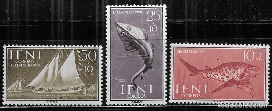 Sellos: IFNI 1958, EDIFIL 149/151 - D&Iacute;A DEL SELLO. MNH.
