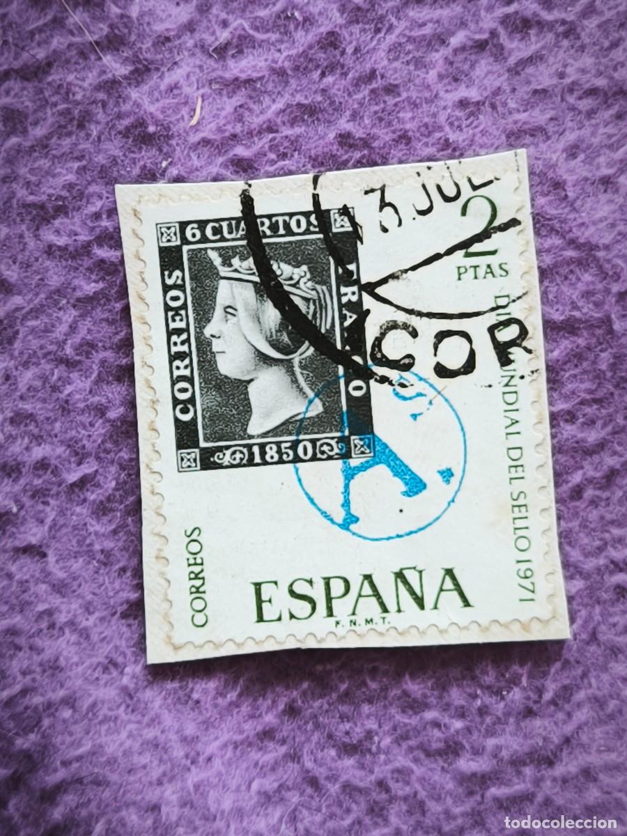 Sellos: Sello Espa&ntilde;a D&iacute;a Mundial Del Sello 1971 2 Pesetas Isabel La Cat&oacute;lica Filatelia
