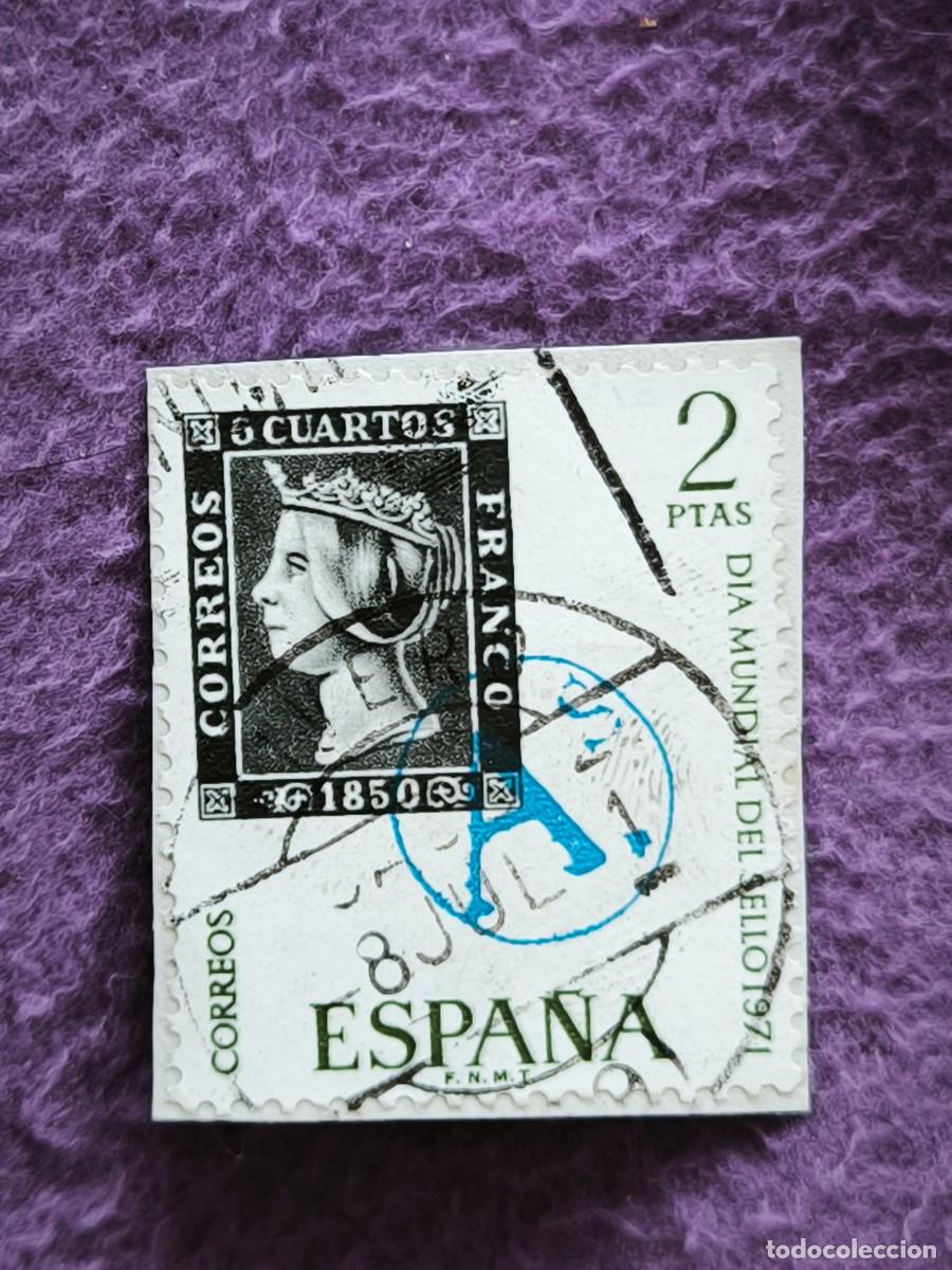 Sellos: Sello Espa&ntilde;a D&iacute;a Mundial Del Sello 1971 2 Pesetas Isabel La Cat&oacute;lica Filatelia