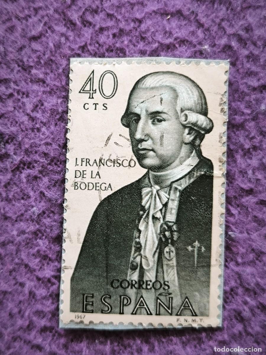 Sellos: Sello Espa&ntilde;a 40 C&eacute;ntimos Jos&eacute; Francisco De La Bodega 1967 Filatelia Cl&aacute;sica