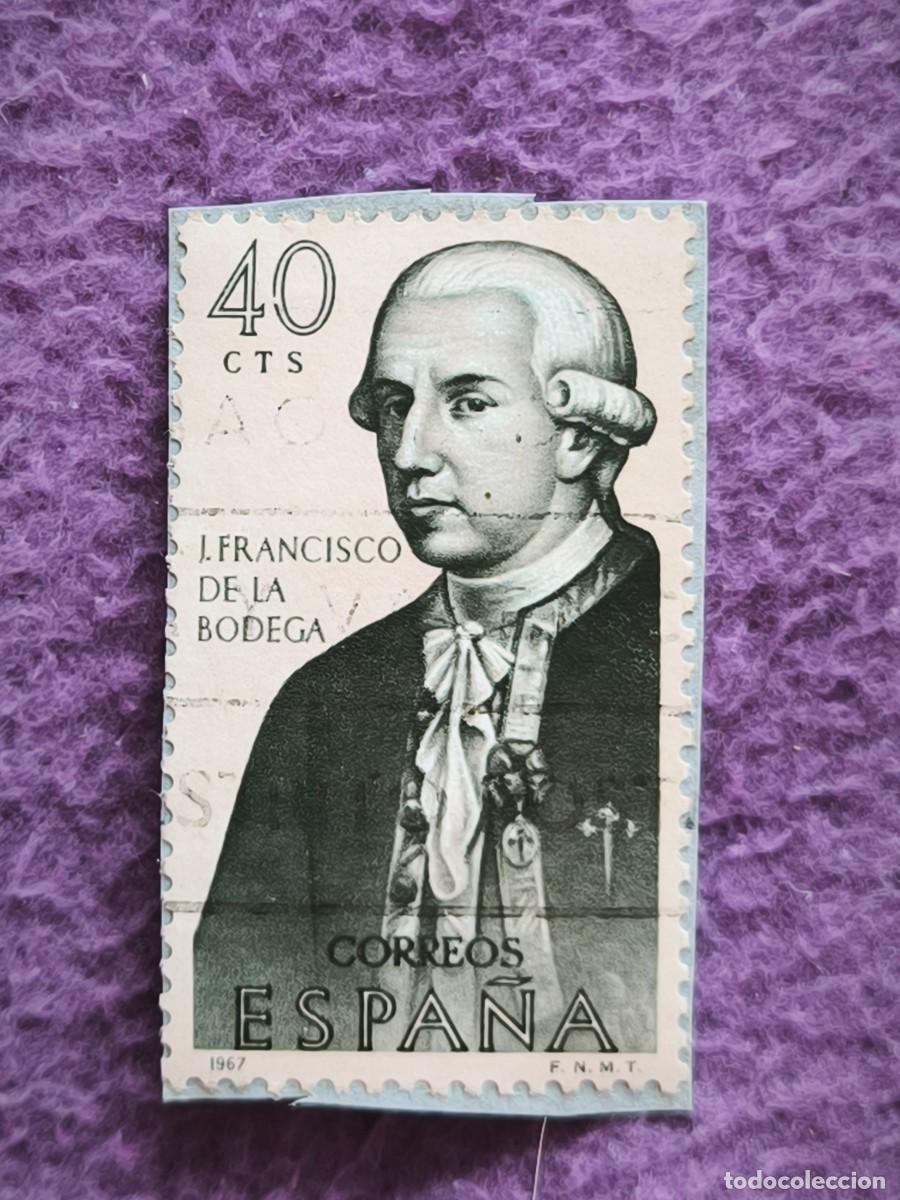 Sellos: Sello Espa&ntilde;a 40 C&eacute;ntimos Jos&eacute; Francisco De La Bodega 1967 Filatelia Cl&aacute;sica