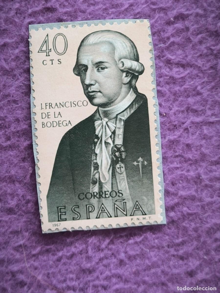 Sellos: Sello Espa&ntilde;a 40 C&eacute;ntimos Jos&eacute; Francisco De La Bodega 1967 Filatelia Cl&aacute;sica
