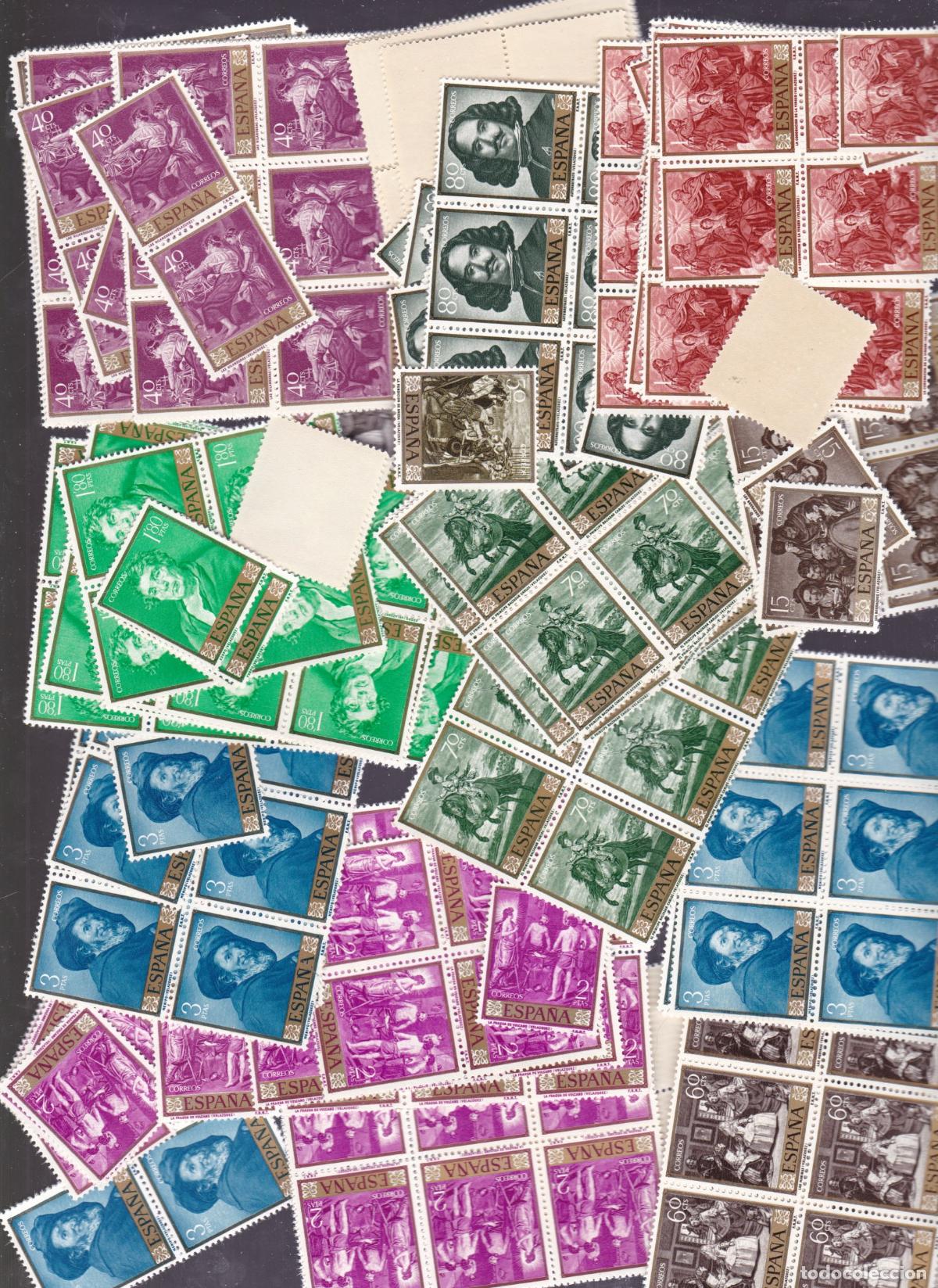 Sellos: FC9- VELAZQUEZ Edifil 1238/47 . Lote Series ** Sin Fijasellos . MUY BUENA CALIDAD +150 euros