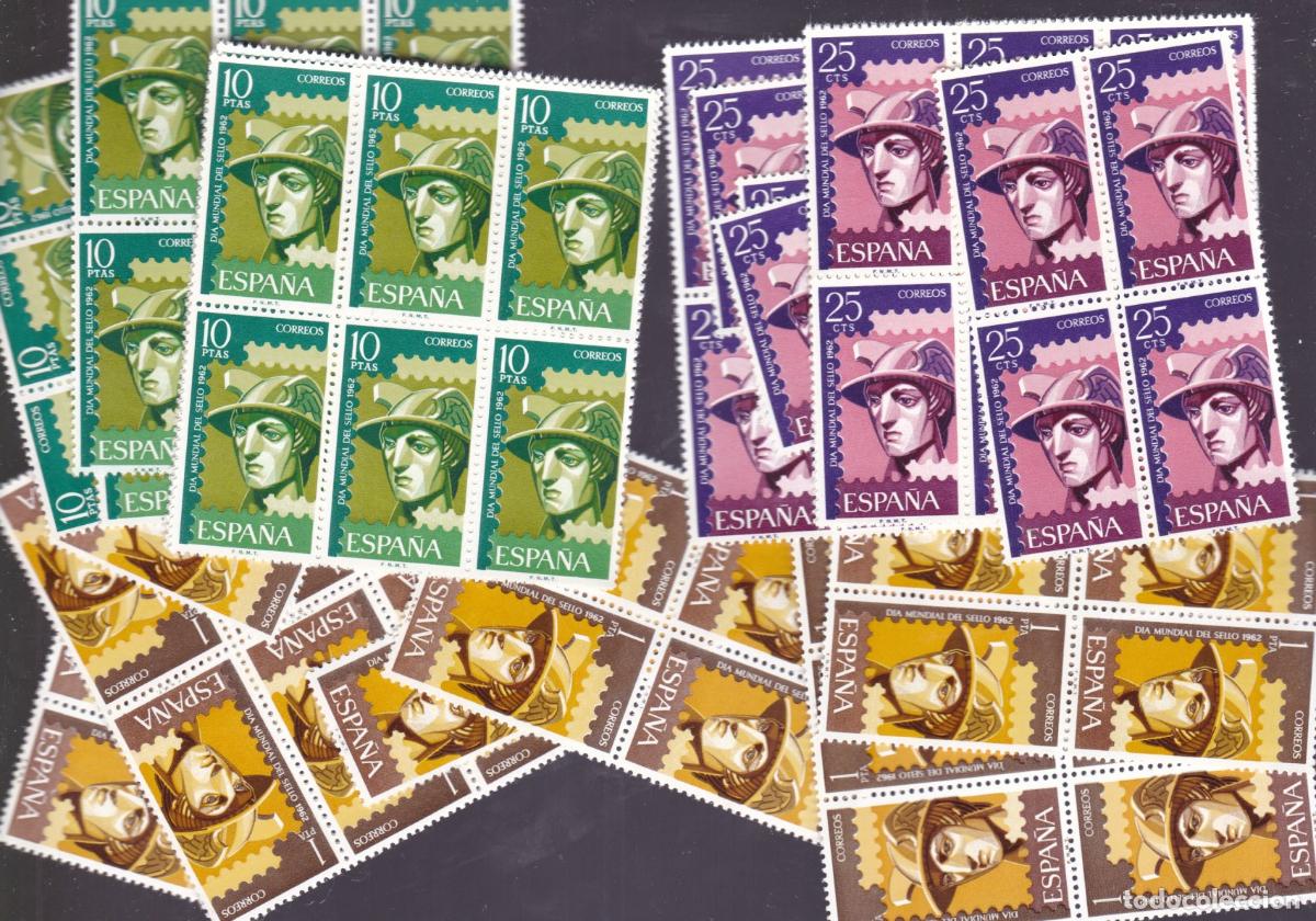 Sellos: FC9- DIA DEL SELLO Edifil 1431/33 .Lote 35 Series ** Sin Fijasellos . MUY BUENA CALIDAD +90 euros