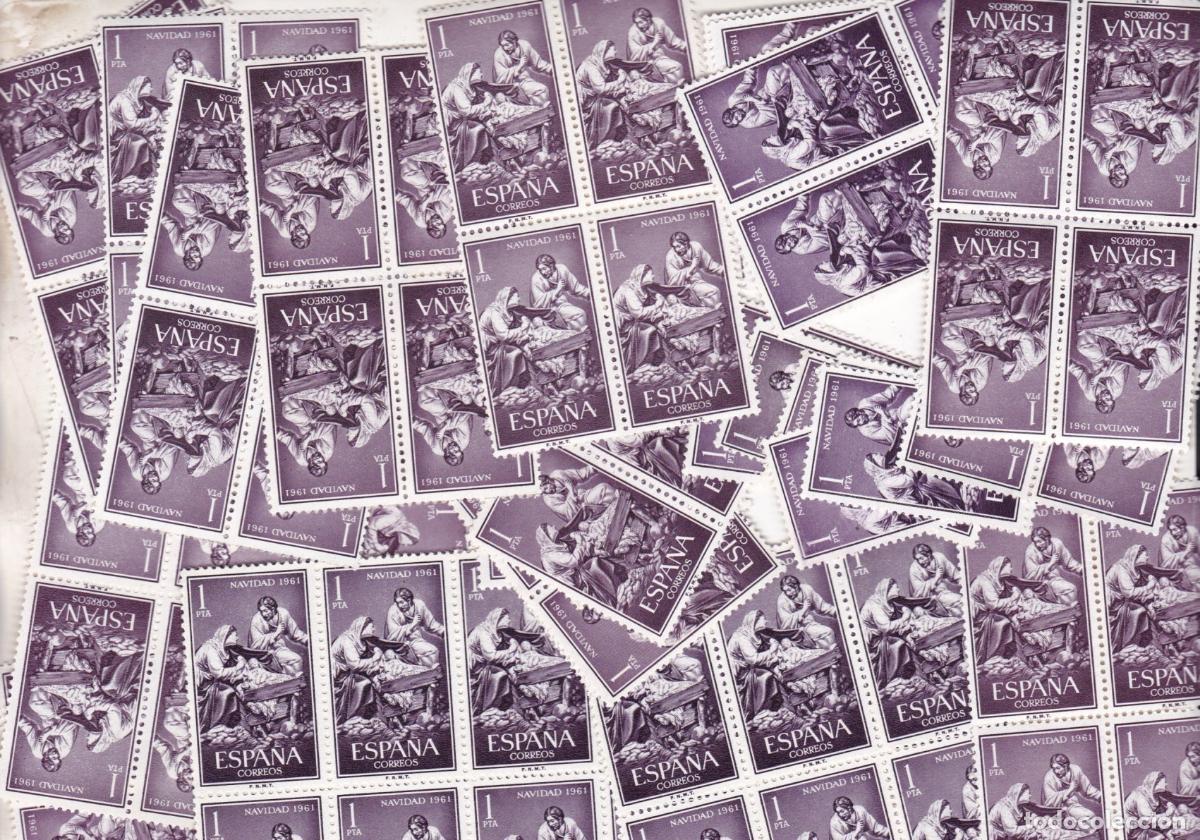 Sellos: FC9-NAVIDAD 1961 .Edifil 1400 x 116 Series ** Sin Fijasellos . MUY BUENA CALIDAD +40 euros