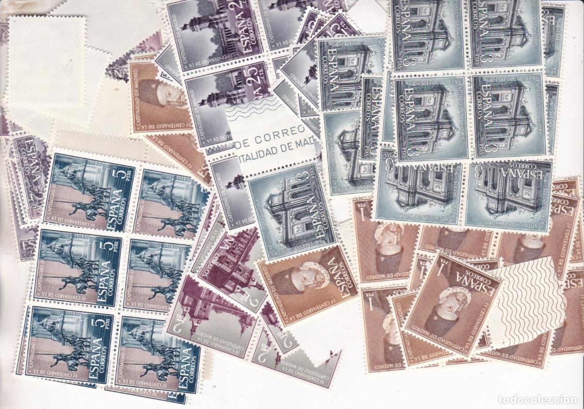 Sellos: FC9-CAPITALIDAD MADRID .Edifil 1388/93 x 20 Series ** Sin Fijasellos . MUY BUENA CALIDAD +70 euros