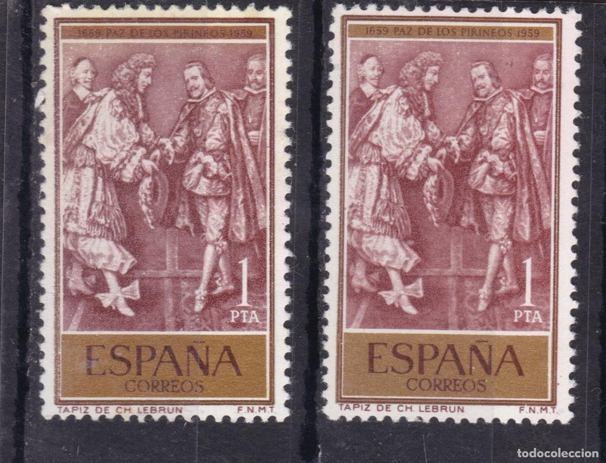 Sellos: AA18-TRATADO de LEBRUN x 2 Series. VARIEDAD. ** Sin Fijasellos . BUENA CALIDAD
