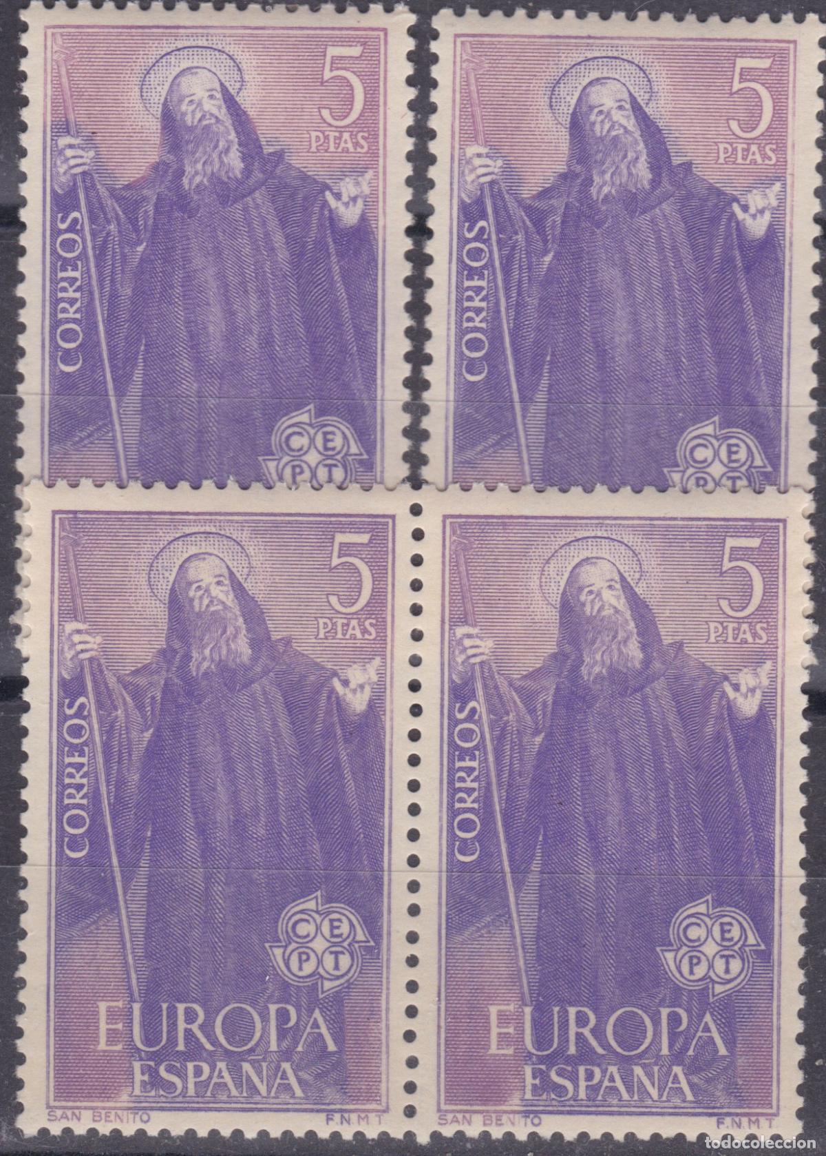 Sellos: AA18-EUROPA San Benito x 4 Series . VARIEDAD. ** Sin Fijasellos . BUENA CALIDAD