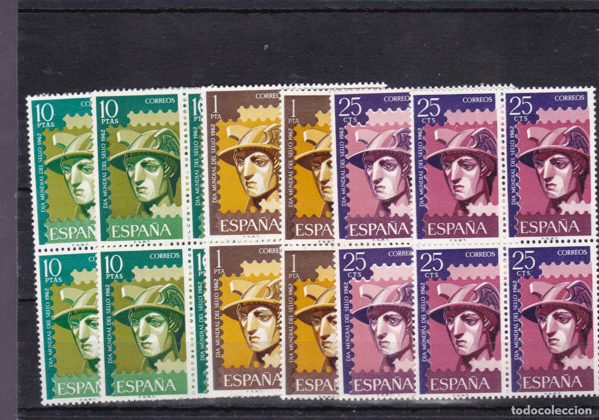 Sellos: AA28- Dia del SELLO 1962 x 8 Series . VARIEDADES. ** Sin Fijasellos . BUENA CALIDAD
