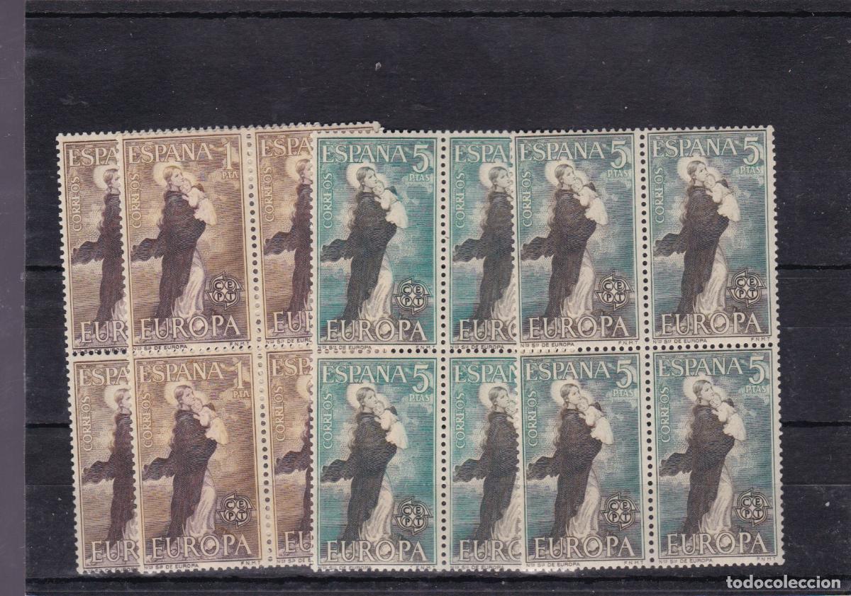 Sellos: AA28-Ntr&ordf; Sr&ordf; EUROPA x 8 Series . VARIEDADES. ** Sin Fijasellos . BUENA CALIDAD