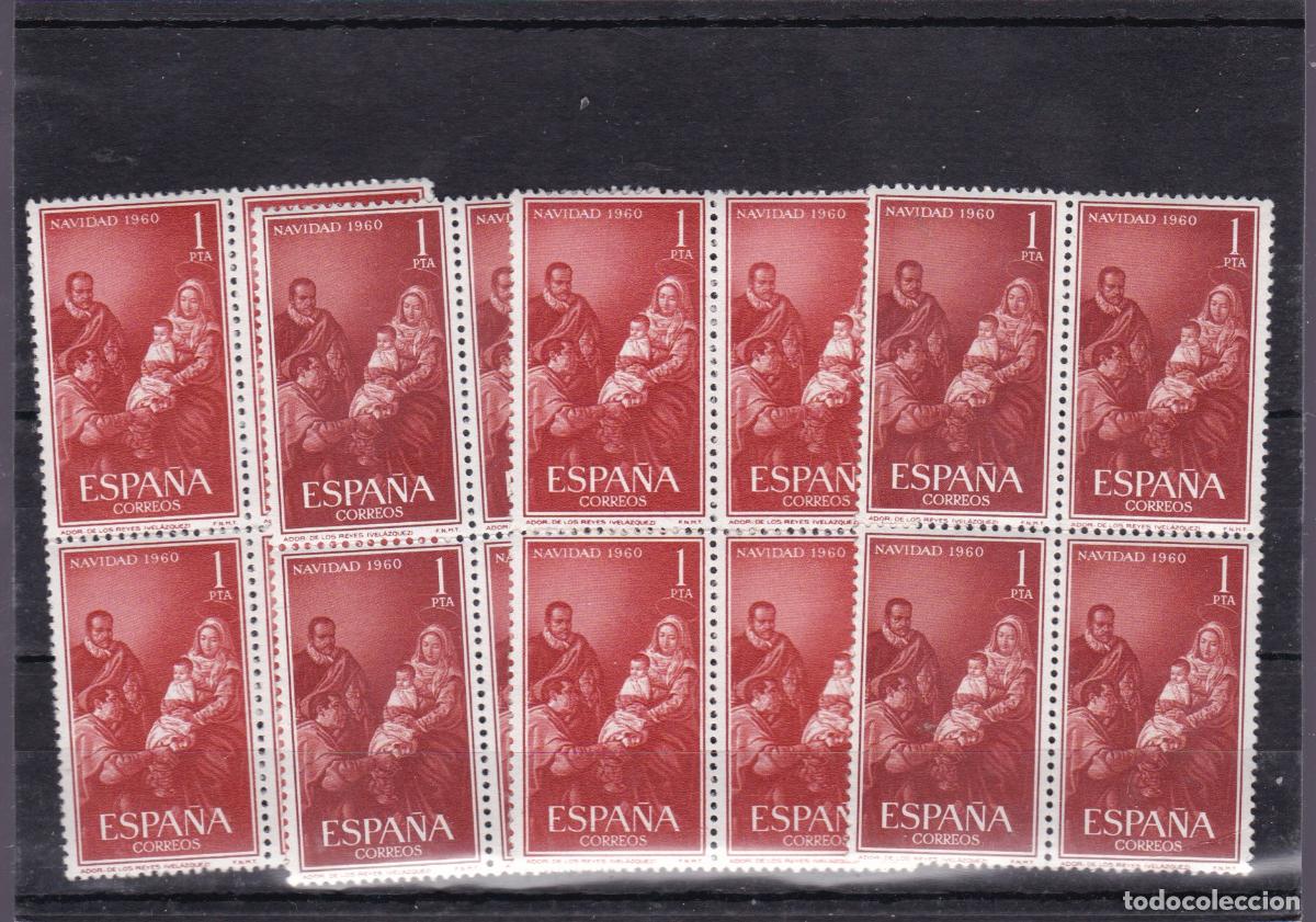 Sellos: AA28-NAVIDAD 1960 x 16 Series . VARIEDAD. ** Sin Fijasellos . BUENA CALIDAD