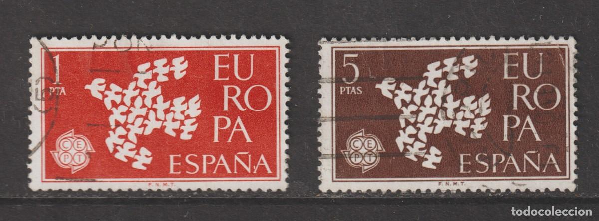 Sellos: Espa&ntilde;a Spain 1961 - Europa CEPT Edifil 1371/1372 usado