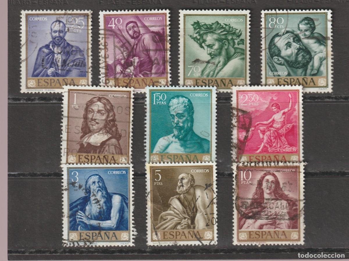 Sellos: Espa&ntilde;a Spain 1963 - Jose de Ribera el Espa&ntilde;oleto Edifil 1498/1507 usado