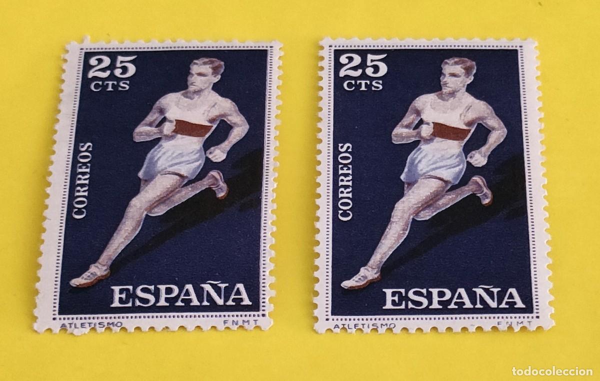 Sellos: Espa&ntilde;a 1960. Edifil 1306. Deportes. Atletismo. Nuevos.