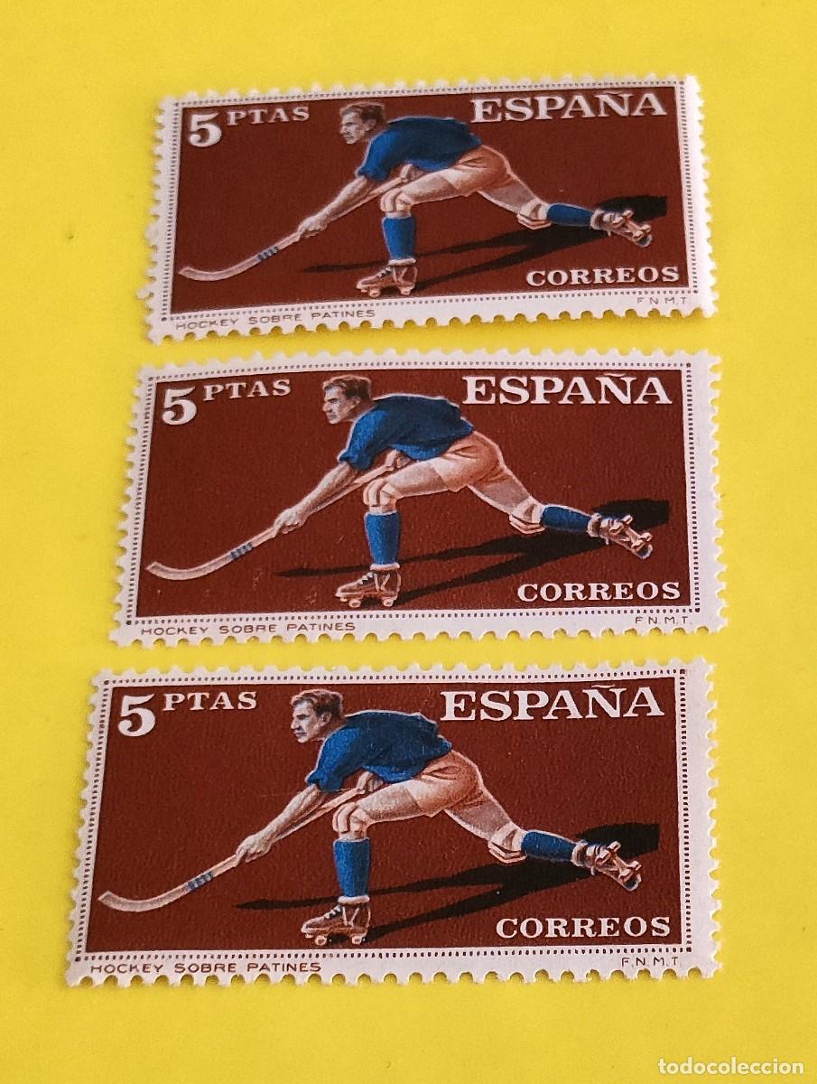 Sellos: Espa&ntilde;a 1960. Edifil 1315. Deportes. Hockey sobre patines. Nuevos.
