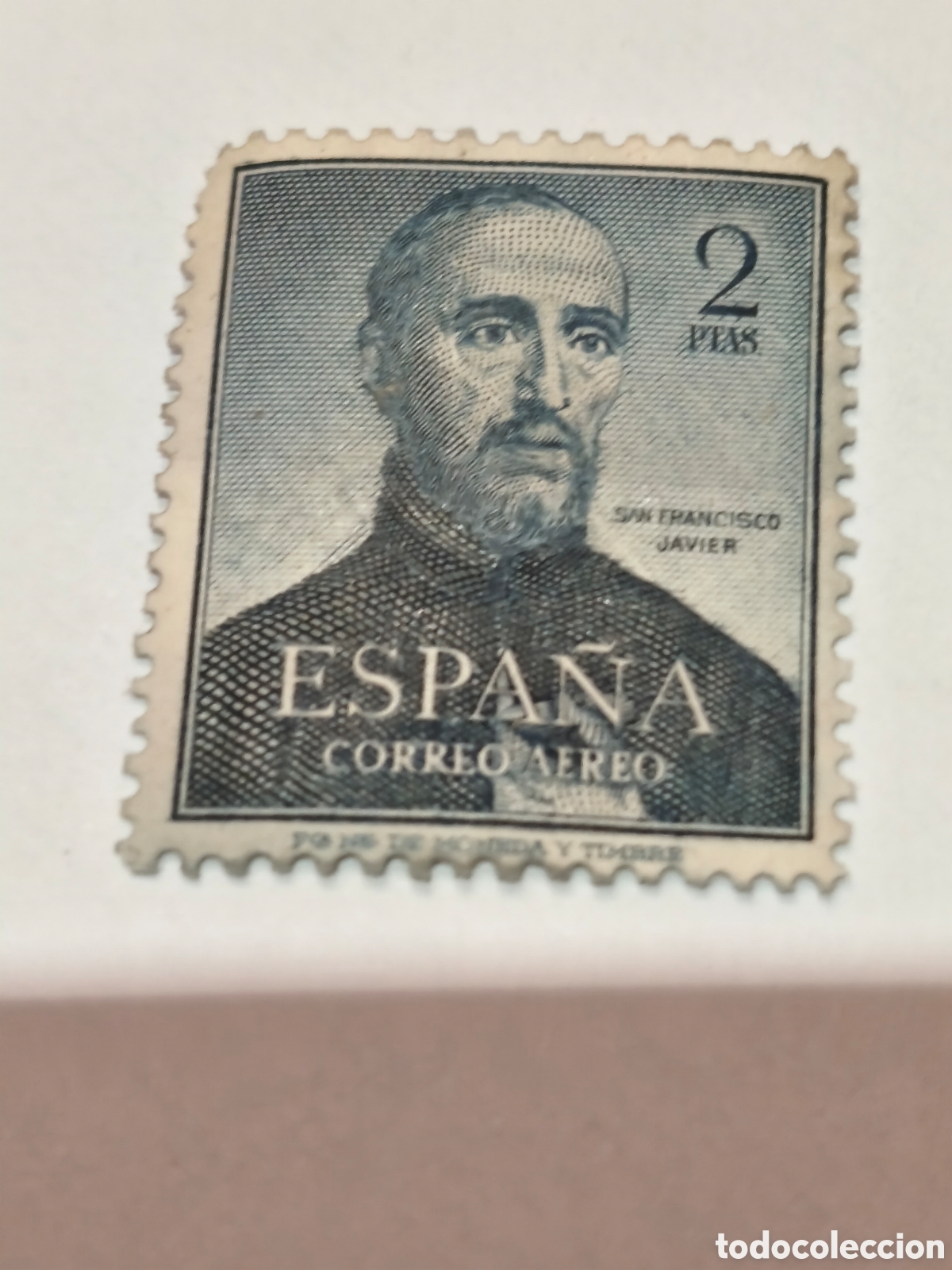 Sellos: Sello del 2 centenario de Espa&ntilde;a nuevo con su goma** reverso calcado tinta azul del anversobver
