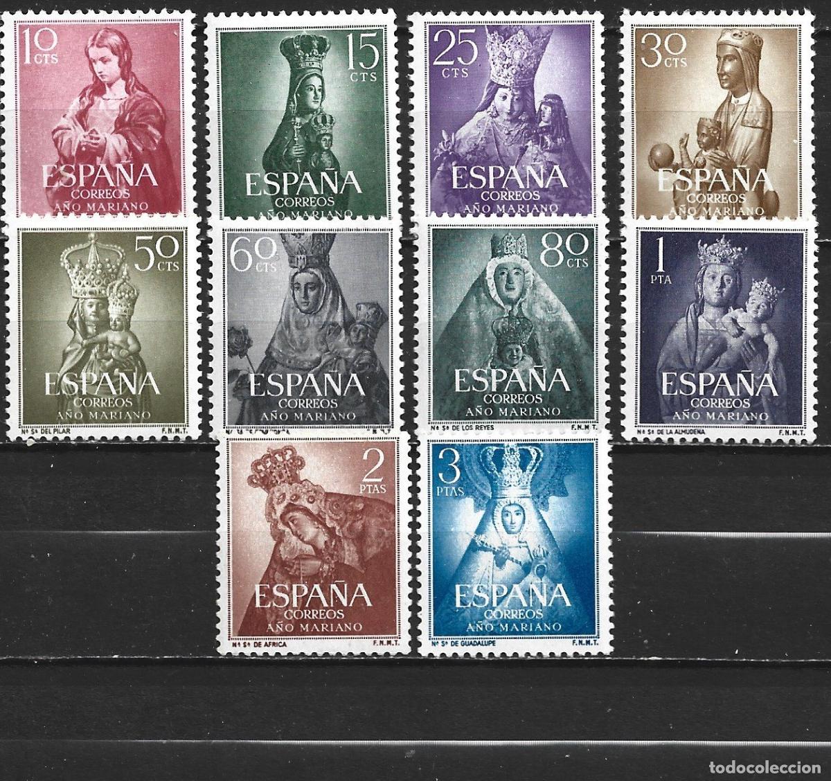 Sellos: ESPA&Ntilde;A EDIFIL NUM. 1132/1141 SERIE COMPLETA NUEVA SIN GOMA