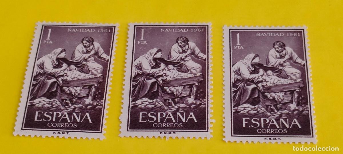 Sellos: Espa&ntilde;a 1961. Edifil 1400. Navidad. La Sagrada Familia (Jos&eacute; Gin&eacute;s). Nuevos