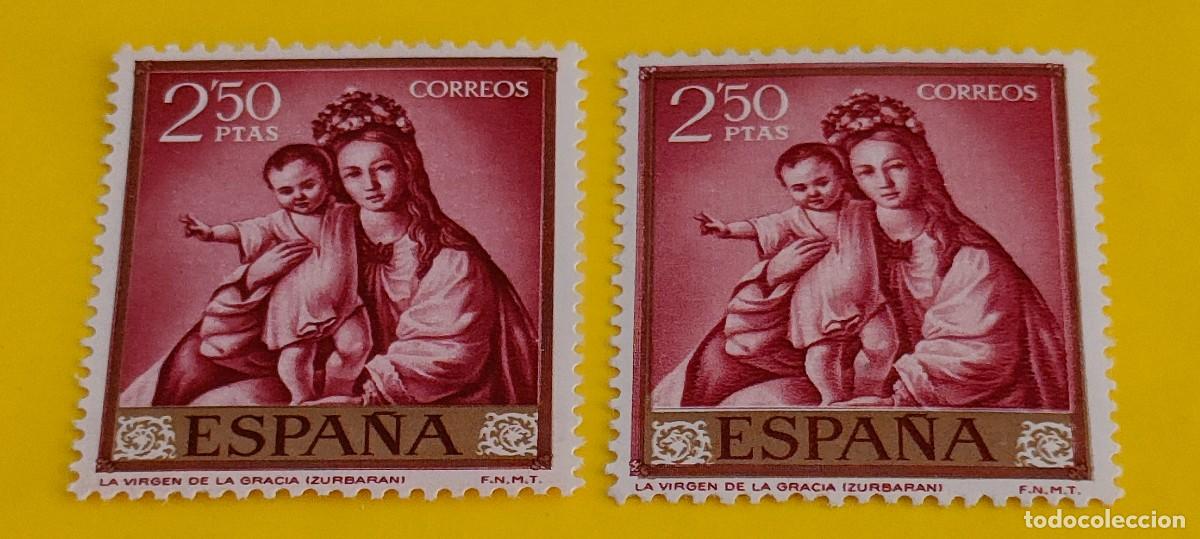 Sellos: Espa&ntilde;a 1962. Edifil 1424. Zurbar&aacute;n. La Virgen de la Gracia. Nuevos