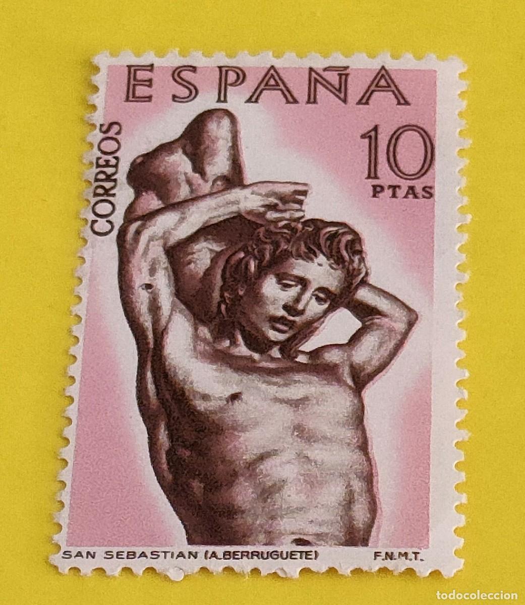 Sellos: Espa&ntilde;a 1962. Edifil 1443. Alonso de Berruguete. San Sebasti&aacute;n. Nuevo (2)