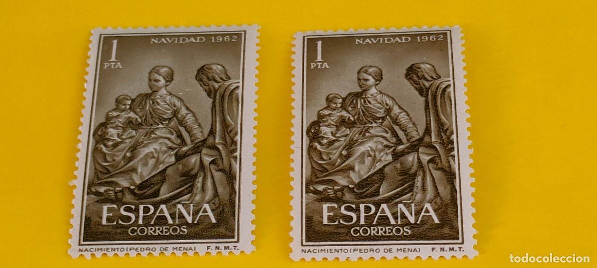 Sellos: Espa&ntilde;a 1962. Edifil 1478. Navidad. Nacimiento. Pedro de Mena. Nuevos