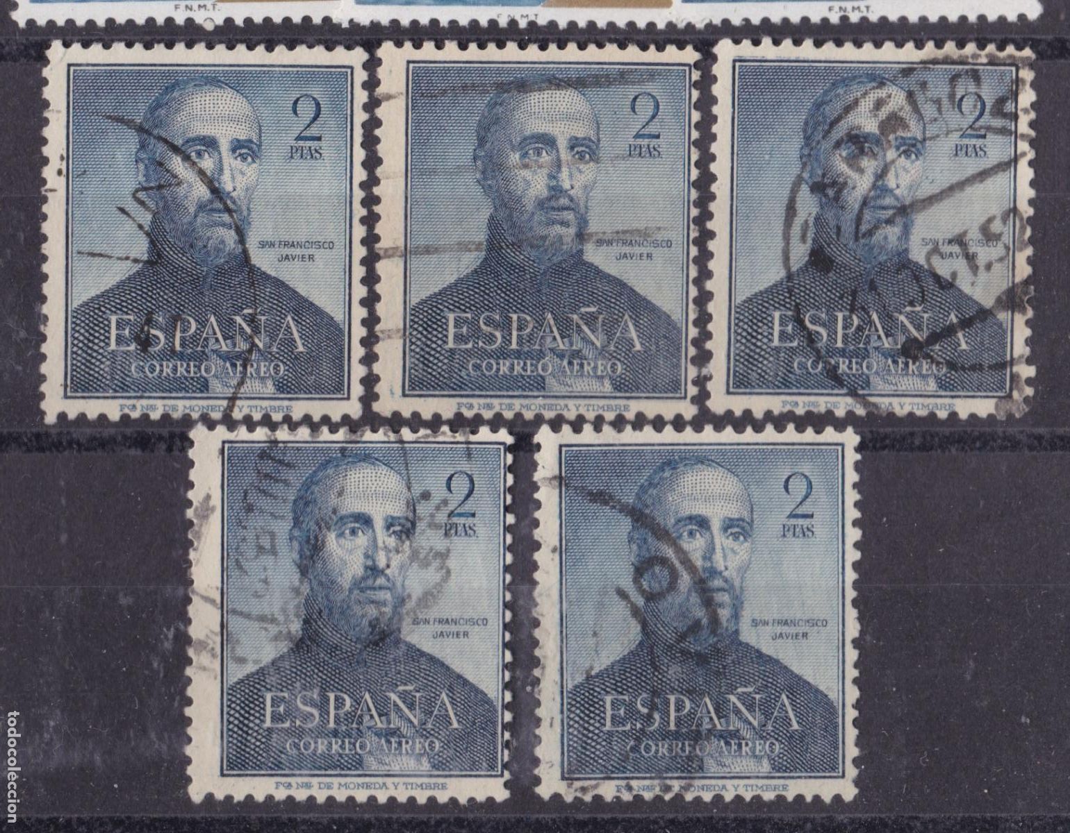Sellos: FC4-52- San FRANCISCO JAVIER Edifil 1118 x 5 Sellos . Perfectos + 200 euros