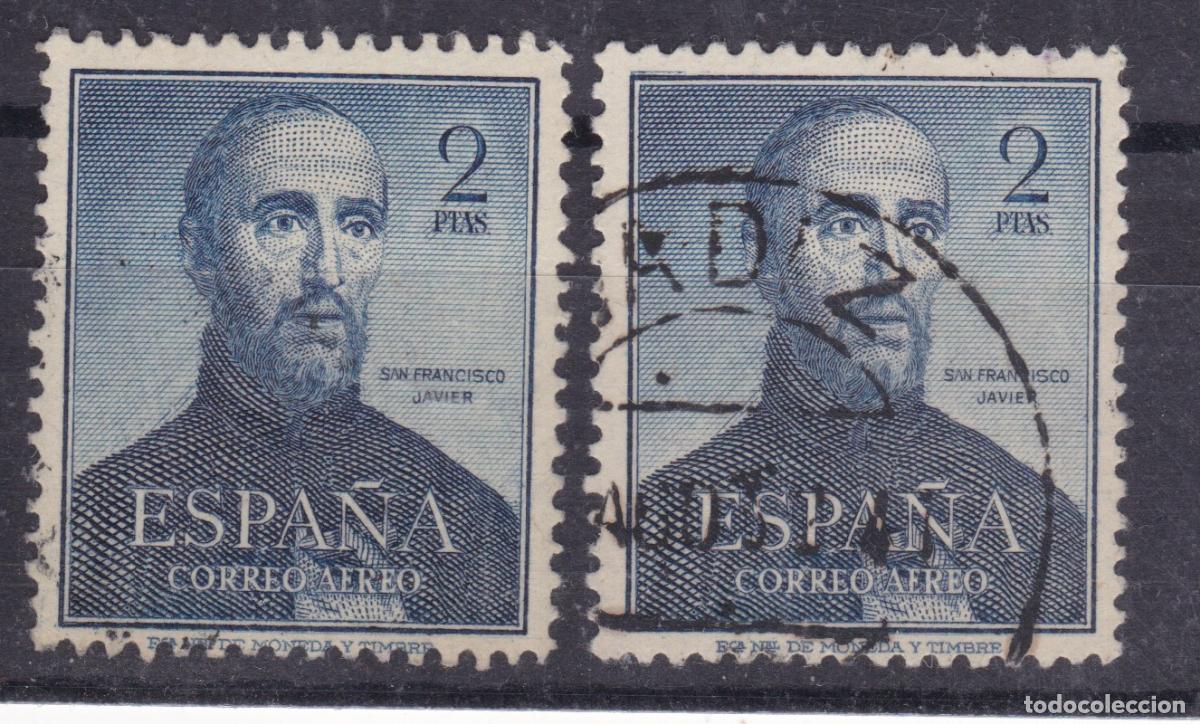 Sellos: FC4-54- San FRANCISCO JAVIER Edifil 1118 x 2 Sellos .LUJO Perfectos + 120 euros