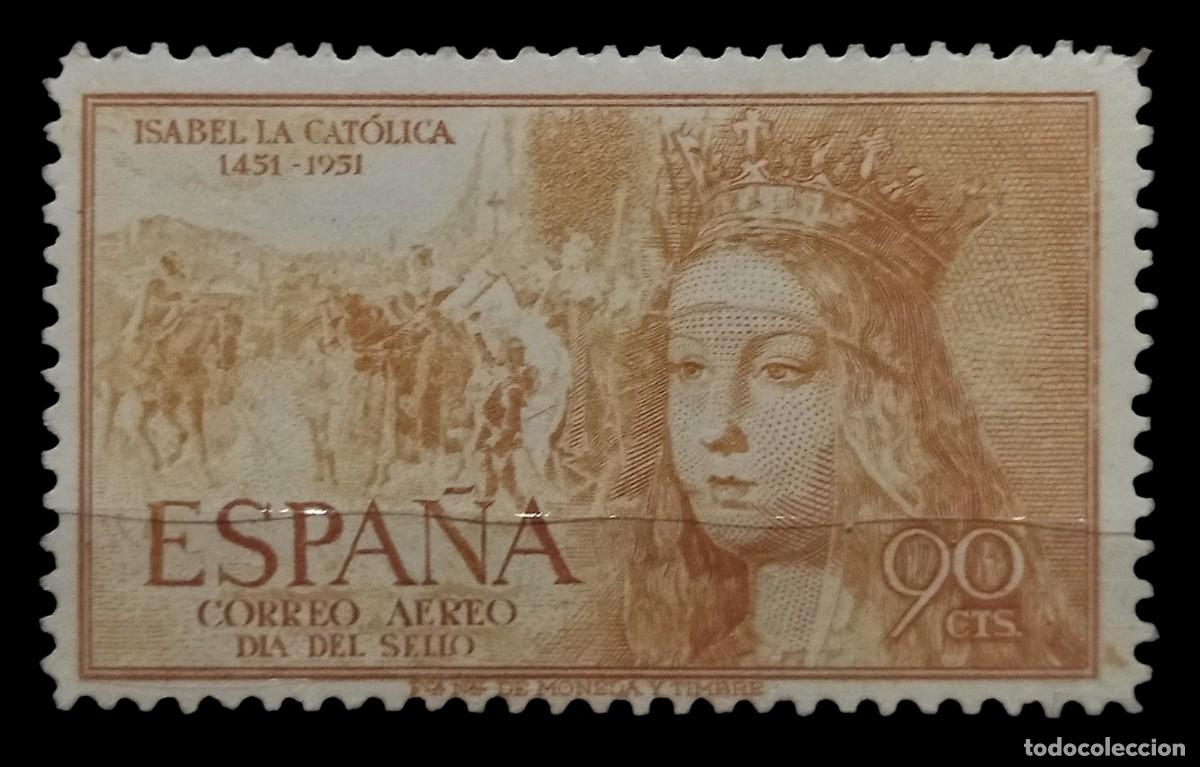 Sellos: ESPA&Ntilde;A 1951 - Edifil 1098. V Centenario de Isabel la Cat&oacute;lica. NUEVO - MNH.