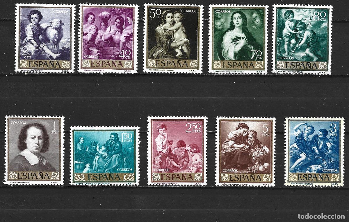 Sellos: ESPA&Ntilde;A EDIFIL NUM. 1270/1279 SERIE COMPLETA NUEVA SIN GOMA