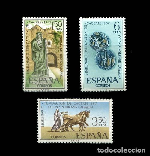 Sellos: Edifil 1827-1829 nuevos sin charnela MNH ** 1967 Bimilenario de la fundaci&oacute;n de C&aacute;ceres
