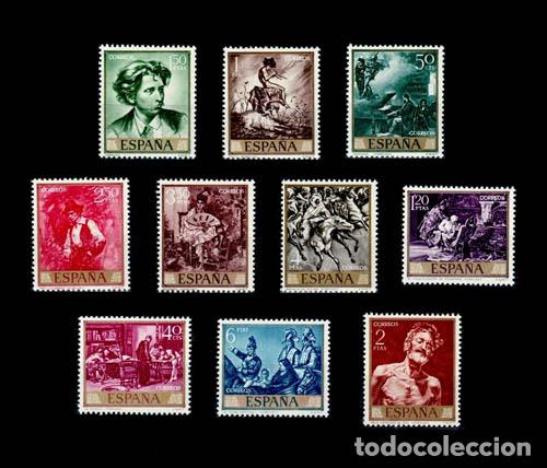 Sellos: Edifil 1854-1863 nuevos sin charnela MNH ** 1968 Pintores. Mariano Fortuny Marsal