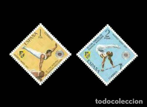 Sellos: Edifil 2034-2035 nuevos sin charnela MNH ** 1971 IX Campeonato europeo de gimnasia masculina