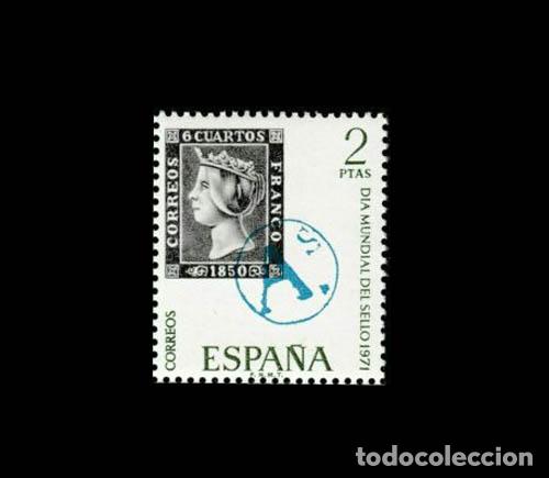 Sellos: Edifil 2033 nuevo sin charnela MNH ** 1971 D&iacute;a mundial del Sello