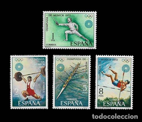 Sellos: Edifil 2098-2101 nuevos sin charnela MNH ** 1972 XX Juegos Ol&iacute;mpicos en Munich